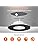 ALUSSO LED Downlights Dimmable 6W, 540lm Ultra Slim Spotlights 68-75mm, IP44 Recessed Lights Warm White 3000K Natural White 4000K Cool White 6500K for Bathroom Kitchen, Black