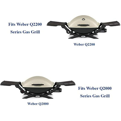 LOKHING 41862 52 CM Grill Burner for Weber Q200, Q220, Q2000 Q2200, 396000, 396001, 396002, 566002, 53060001, 54060001, Grill Burner Tube Pipe Kit Replacement for Weber 69956/60041