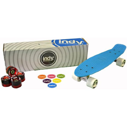 Indy Skateboards Retro Cruiser 70s Style Skateboard - 4 Colours (Vintage 70s Penny Globe Bantam Style) (Bangin Blue)