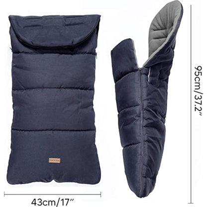 CrocnFrog Universal Baby Bunting Footmuff - Cosy Toes Fit Toddler Foot muff for Stroller,Buggy,Pushchair & Pram Footmuffs Comes with Warm and Soft Polar Fleece Water & Wind Proof to Protect Infant