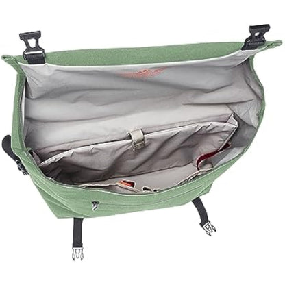 VAUDE Bicycle Pannier 2-1 20L Green Stylish Business Bicycle Bag 100% Waterproof Pannier Rack Bag Easy Attachment - Made in Germany