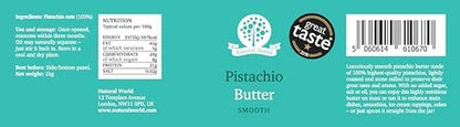 Nutural World - Smooth Pistachio butter (1kg) / 100% pure single ingredient - Great Taste Award winner