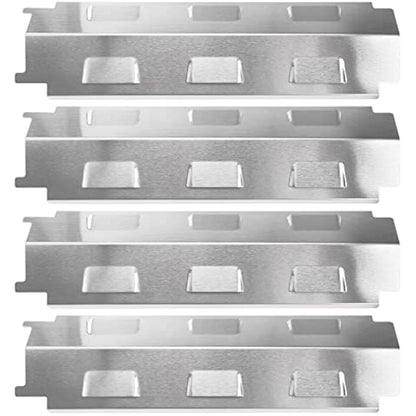 GFTIME 37CM Heat Plate for Charbroil, Kenmore, Nexgrill, Thermos, Master Forge, Uniflame 750, Savor Pro, stainless steel Heat Shield, Flame Tamer spare parts for Most Gas Grill, 4 Pack