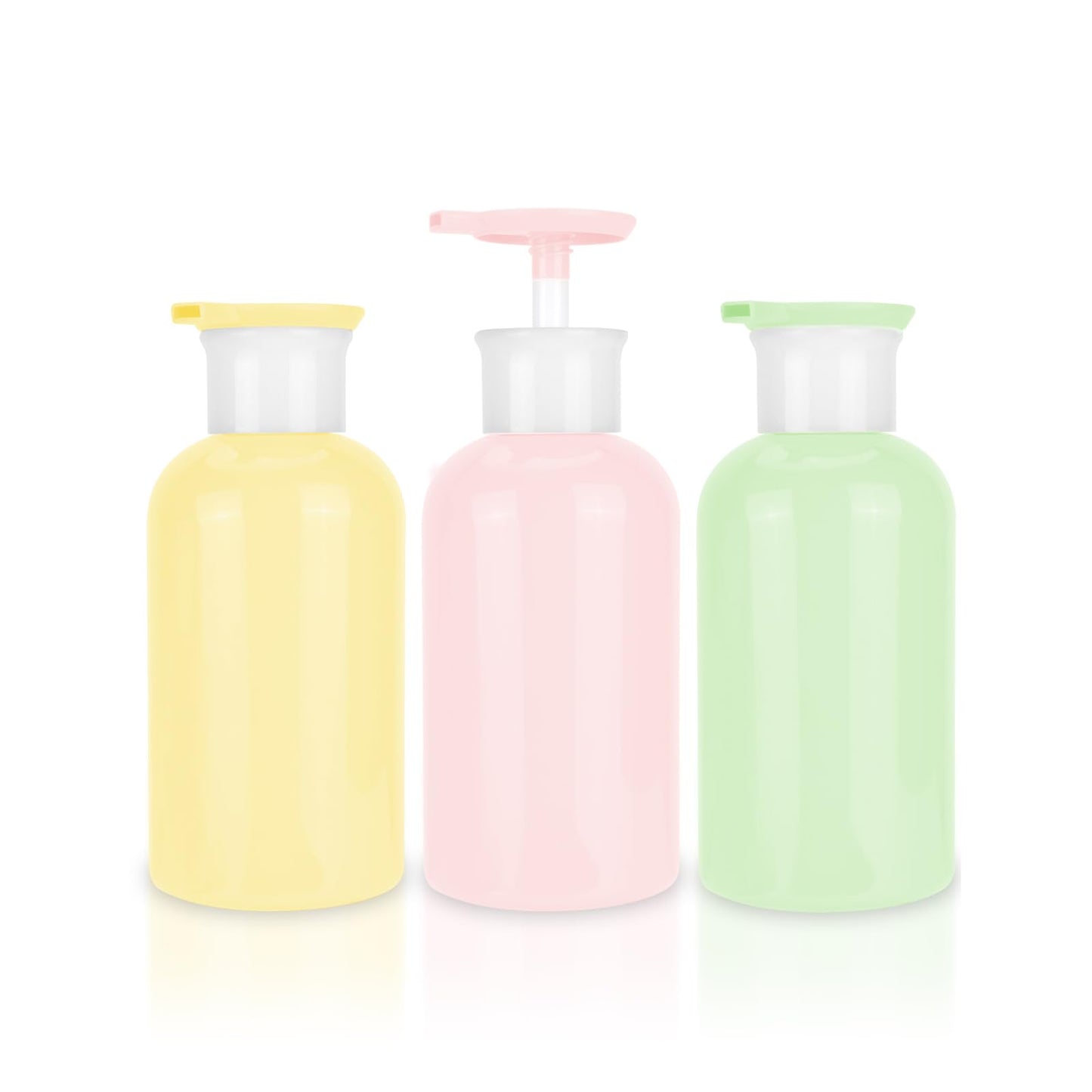 Mulaibdin 3 Pcs Shampoo and Conditioner Dispenser, Pump Bottle Dispenser 300ml, Shower Gel Dispenser, Shampoo Bottles with Pump