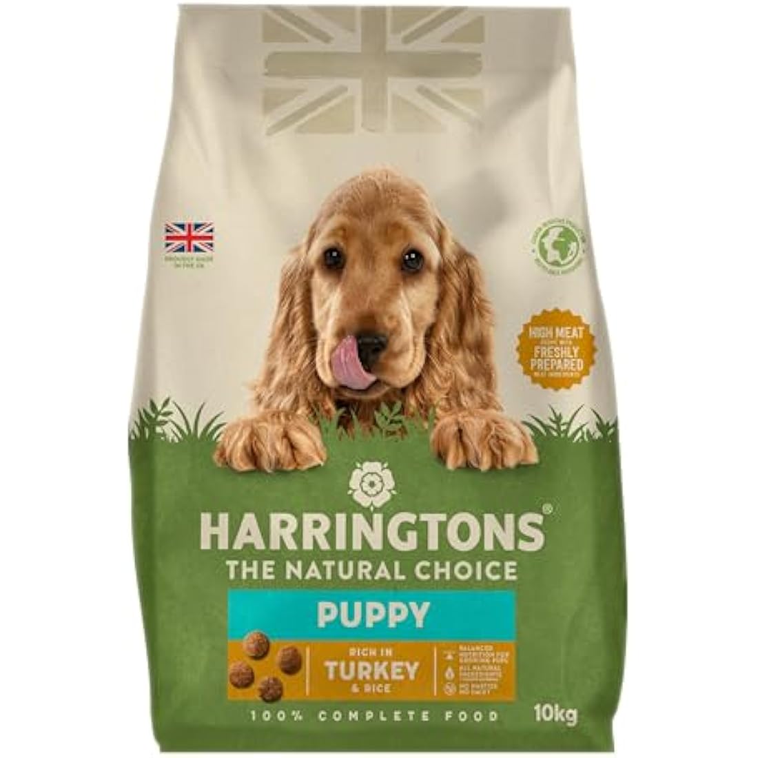 Harringtons Complete Puppy Dry Dog Food Turkey & Rice 10kg - Made with All Natural Ingredients