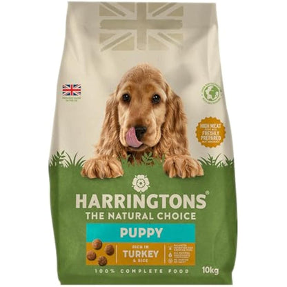 Harringtons Complete Puppy Dry Dog Food Turkey & Rice 10kg - Made with All Natural Ingredients