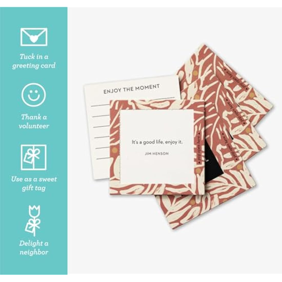 Compendium ThoughtFulls Pop-Open Cards – 4-Pack of Grateful, Live with Intention, Mindfulness, Carpe Diem – 120 Pop-Open Cards, Each with a Different Message Inside