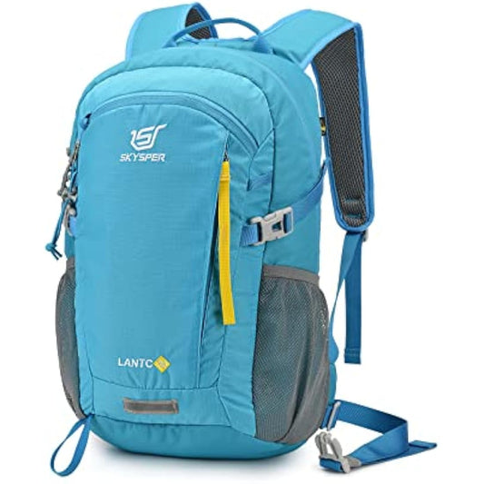 SKYSPER Small Hiking Backpack, 20L Lightweight Travel Backpacks Hiking Daypack Rucksack Women Men for Trekking Backpacking Outdoor Sports(Blue)