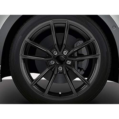SkinoEu 4 x 65mm Wheel Centre Alloy Hub Center Caps Compatible with VW 3B7 601 171 / 6U7 601 171 Black Hubcaps CV 4