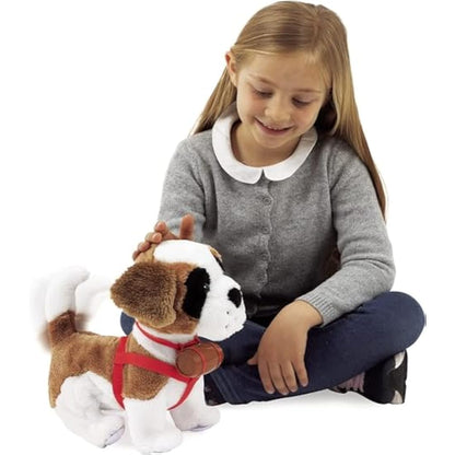 Giochi Preziosi Emotion Pets MTM2300 Samby Soft Toy St Bernard Soft Toy for Children From 3 Years Old, MTM2300