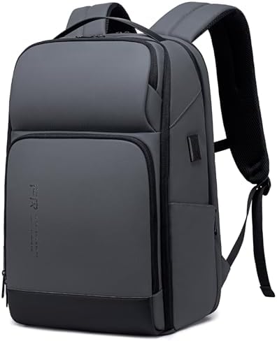 FENRUIEN Expandable Laptop Backpack Business Backpack Men's Laptop Bag 17 Inch for Men and Women Teenagers with Laptop Compartment USB Charging Port Backpack