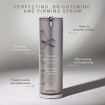 Sarah Chapman Skinesis Age-Repair Serum - Anti-Ageing Serum for Lightweight, Skin-Firming, Radiant Results - Vitamin A for Smoother, Even Skin - Addresses Signs of Ageing and UV Damage, 30 ml