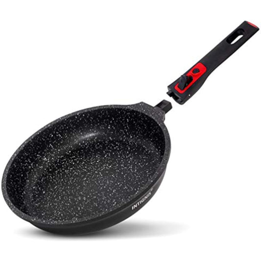 Frying Pans | Heavy Duty | Scratch Resistant | Detachable Handles | Induction, Gas, Electric Hobs Safe | Chemical Free Super Non-Stick |Ultimate Kitchen Cookware with Easy Cleaning