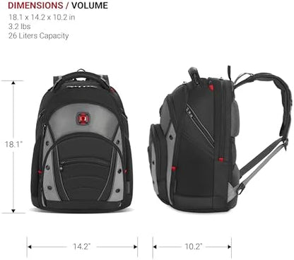 'Wenger Synergy 16'' Laptop-Rucksack, gepolsterte Laptopfach mit iPad/Tablet/eReader Tasche'