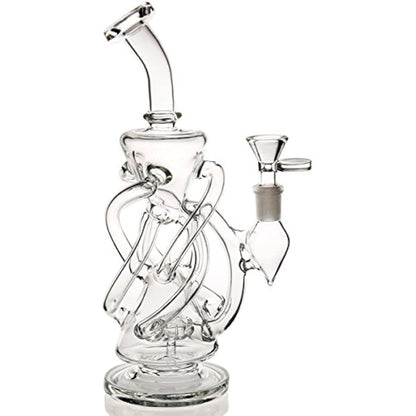Bong Black Cup Bong Small Recycler Bongs 14.4 mm Bong Bowl 2 Types of Accessories 2 Types of Use (8)
