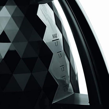 De'Longhi Brilliante Kettle, anti-scale filter, 1.7 Liters, 360° swivel base, KBJ3001BK, Black