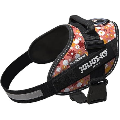 JULIUS-K9 IDC Powerharness, Size: M/0, Pink Flowers