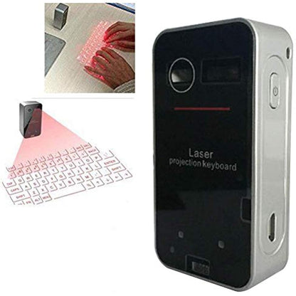 Laser Projection Bluetooth Virtual Keyboard & Mouse for iPhone, Ipad, Smartphone and Tablets