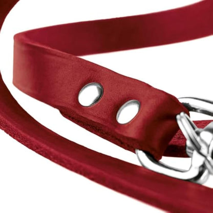HUNTER Training leash, 20/200 Soft genuine cow leather, tan