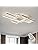 ASDMD LED Ceiling Light, 45W Modern Dimmable Ceiling Lighting, Square Ceiling Lamp with Remote Control for Living Room Dining Room Bedroom, 2700-6500K Close to Ceiling Light Fixture (White, 80CM)
