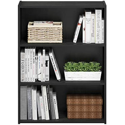 Furinno Pasir 3-Tier Open Shelf, Americano