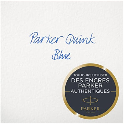 Parker Fountain Pen Ink Bottle | Washable Blue QUINK Ink | 57 ml Fountain Pen Refill.