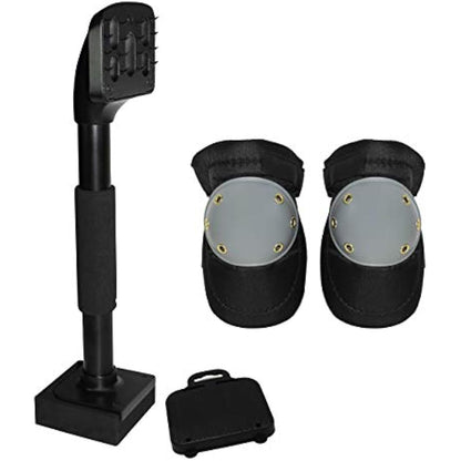 Fordle’s Knee Kicker Carpet Stretcher – Carpet Laying Fitting Tool – Heavy Duty - Soft Foam Pad and Handle – Comes with Knee Pads