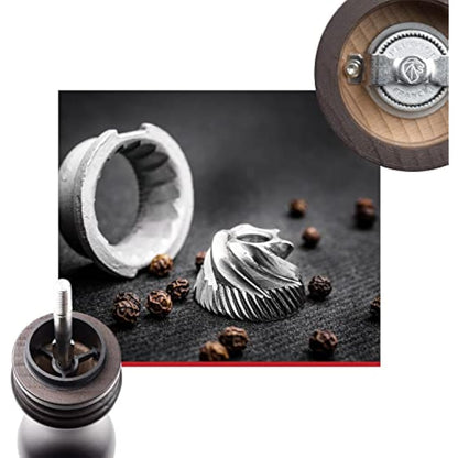 PEUGEOT - Paris 22 cm Pepper Mill - Classic Grind System - Made with PEFC Certified Wood - Lifetime Guaranteed Mechanism - Made in France - Chocolate Colour