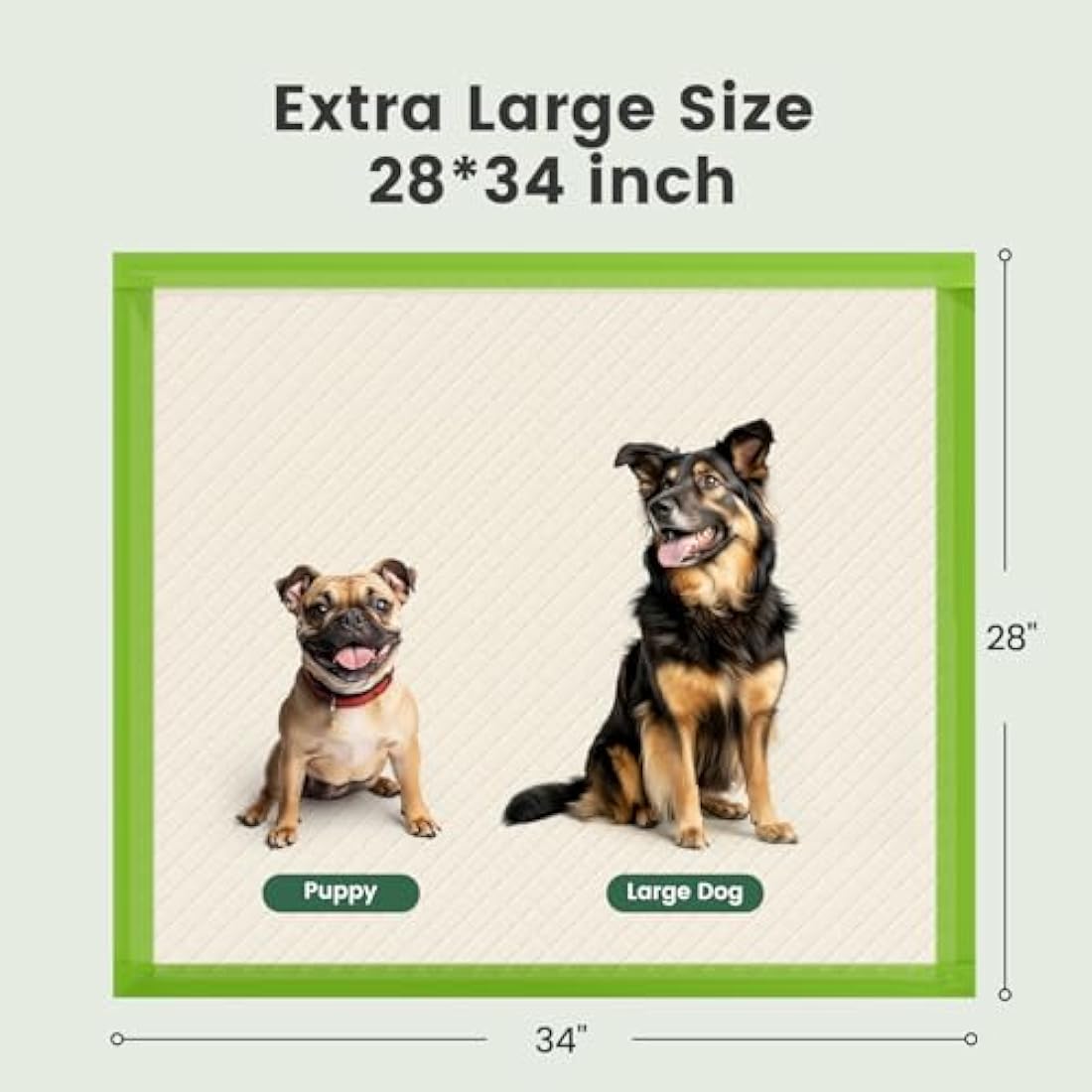 Gardner Pet Extra Large Puppy Pads 70x85cm, Super Absorbent Thicker Puppy Training Pads, 6 Layers of Leak-proof, Fast Drying, Suitable for Dogs, Cats, Rabbits (100 Pack)