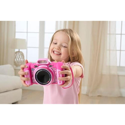 VTech KidiZoom Duo FX, Kids Camera with Colour Screen, 8MP, Photos, Selfies & Videos, AR Filters, 20 games, 75 photo & video effects, filters & frames, for Infants aged 3, 4, 5, 6, 7 + years, Pink