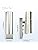 Allesgute Outdoor Wall Lights Dusk to Dawn Sensor IP44 Up and Down Outside Lights Mains Powered 240V Stainless Steel with 2X 5W GU10 Bulbs Cool White