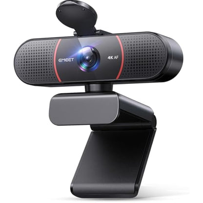 EMEET C960 4K Webcam for PC, 4K UHD Sony Sensor, TOF Auto Focus, Dual AI Noise-Cancelling Mics, Auto Light Correction, 66° FOV, Plug&Play Webcam with Privacy Cover, Works with Zoom/Teams