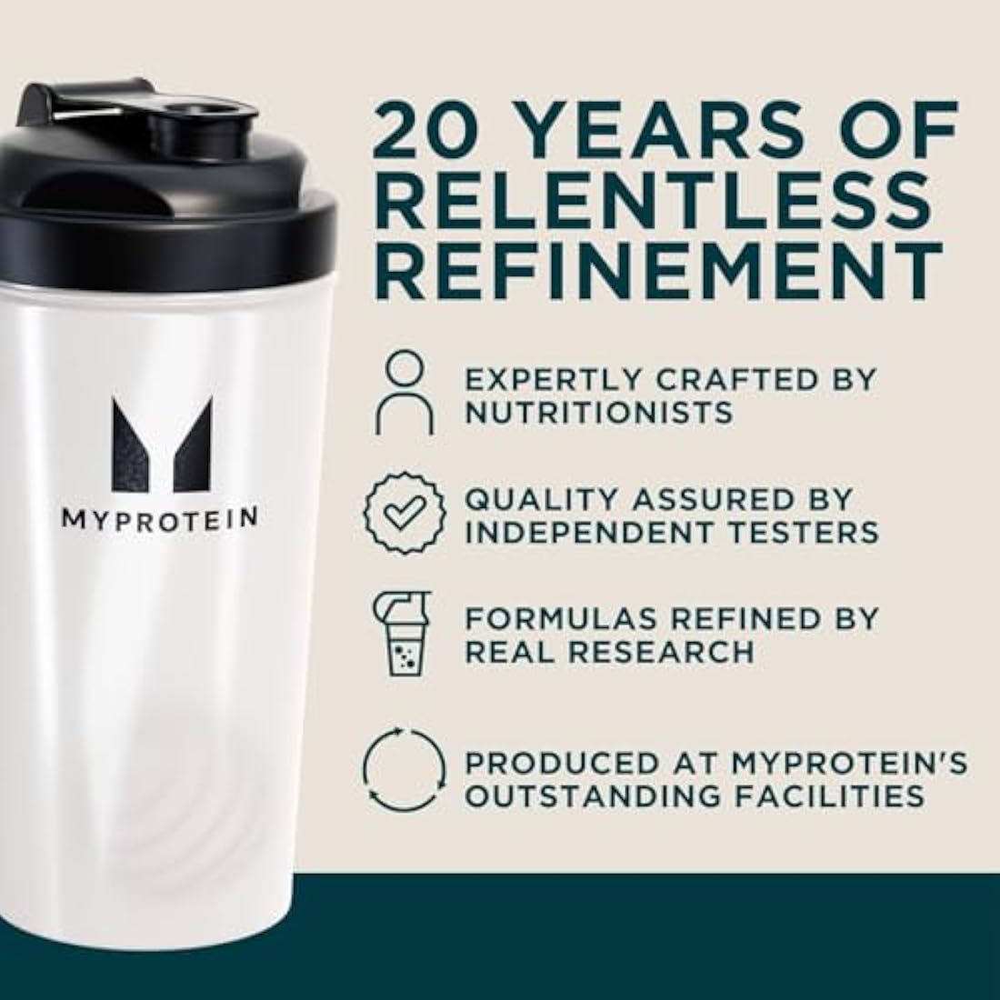 MyProtein Impact Whey Protein Powder – Vanilla Flavour– 1kg, 22g of Protein per Serving, Supports Muscle Building, Recovery & Lean Muscle Maintenance - 33 Servings