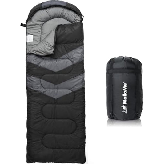 MalloMe Sleeping Bags for Adults & Kids Sleeping Bag 3-4 Season - Ultralight Backpacking Sleeping Bag Cold Weather & Warm, Lightweight Compact, Single Adult Girls Boys Winter Sleep Camping Accessories