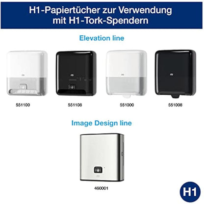 Tork Matic Paper Hand Towels Blue H1, Advanced, 6 Rolls x 150m, 290068