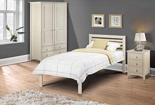 Julian Bowen Slocum Bed, Single, White - W100 x D195cm