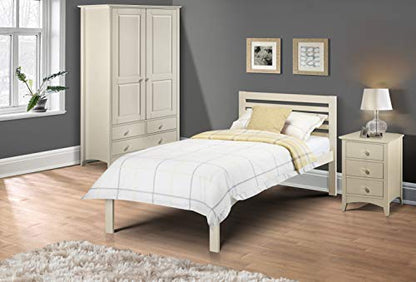 Julian Bowen Slocum Bed, Single, White - W100 x D195cm