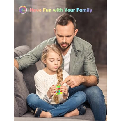 ROXENDA Speed Cube - Fast Smooth Turning Solid Durable & Stickerless Frosted, Best 3D Puzzle Magic Cube Toy - Turns Quicker than Original for kids Gift & Adult & Children(5x5x5 Cube)