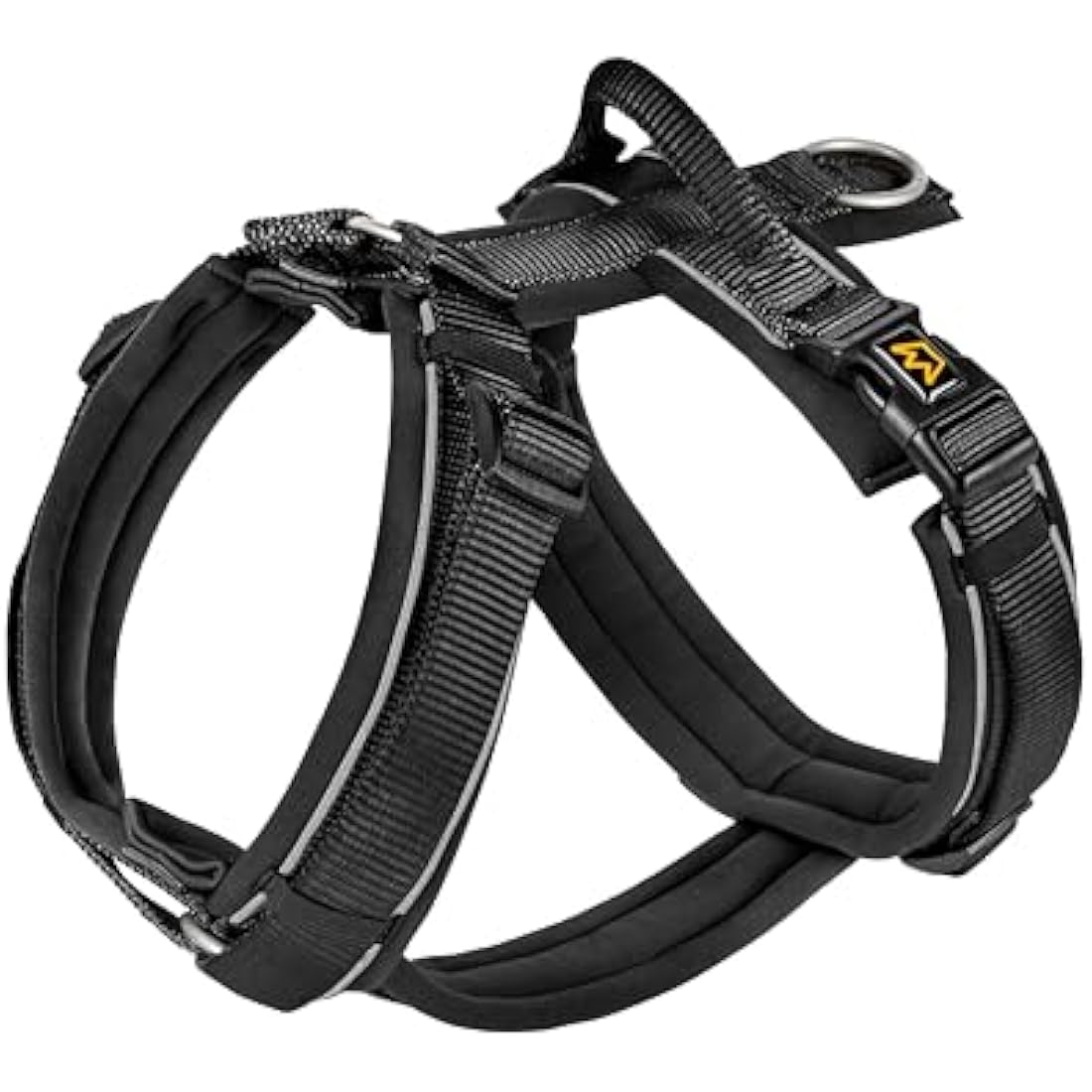 Rudelkönig dog harness Paola - Reflective Chest Harness with Handle - Adjustable medium no pull harness for dogs - For medium dogs