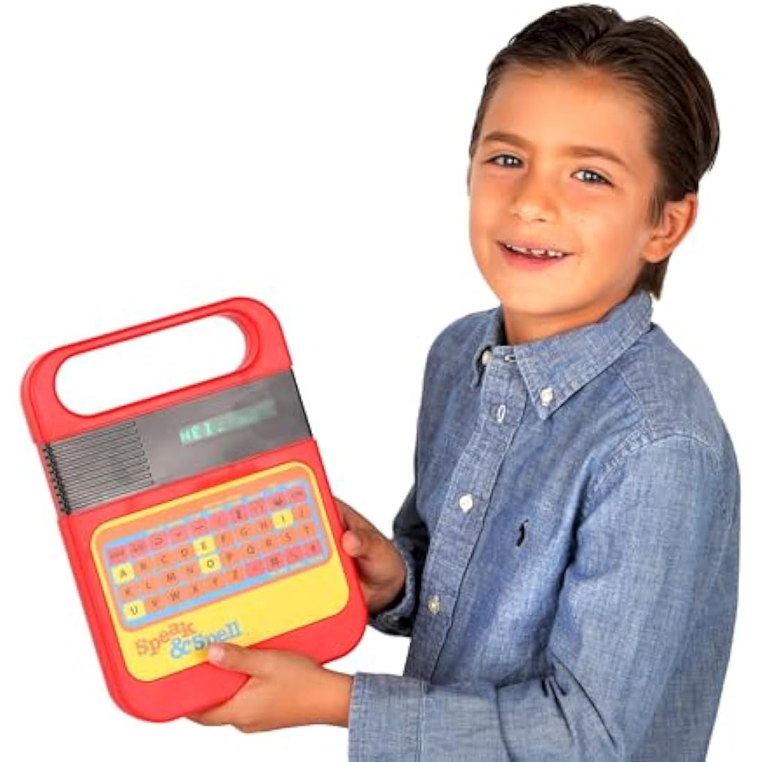 Retro | Speak & Spell Electronic Game | Classic Retro Interactive Toy, Educational Learning System For Boys & Girls Ages 7+ | Basic Fun 09624