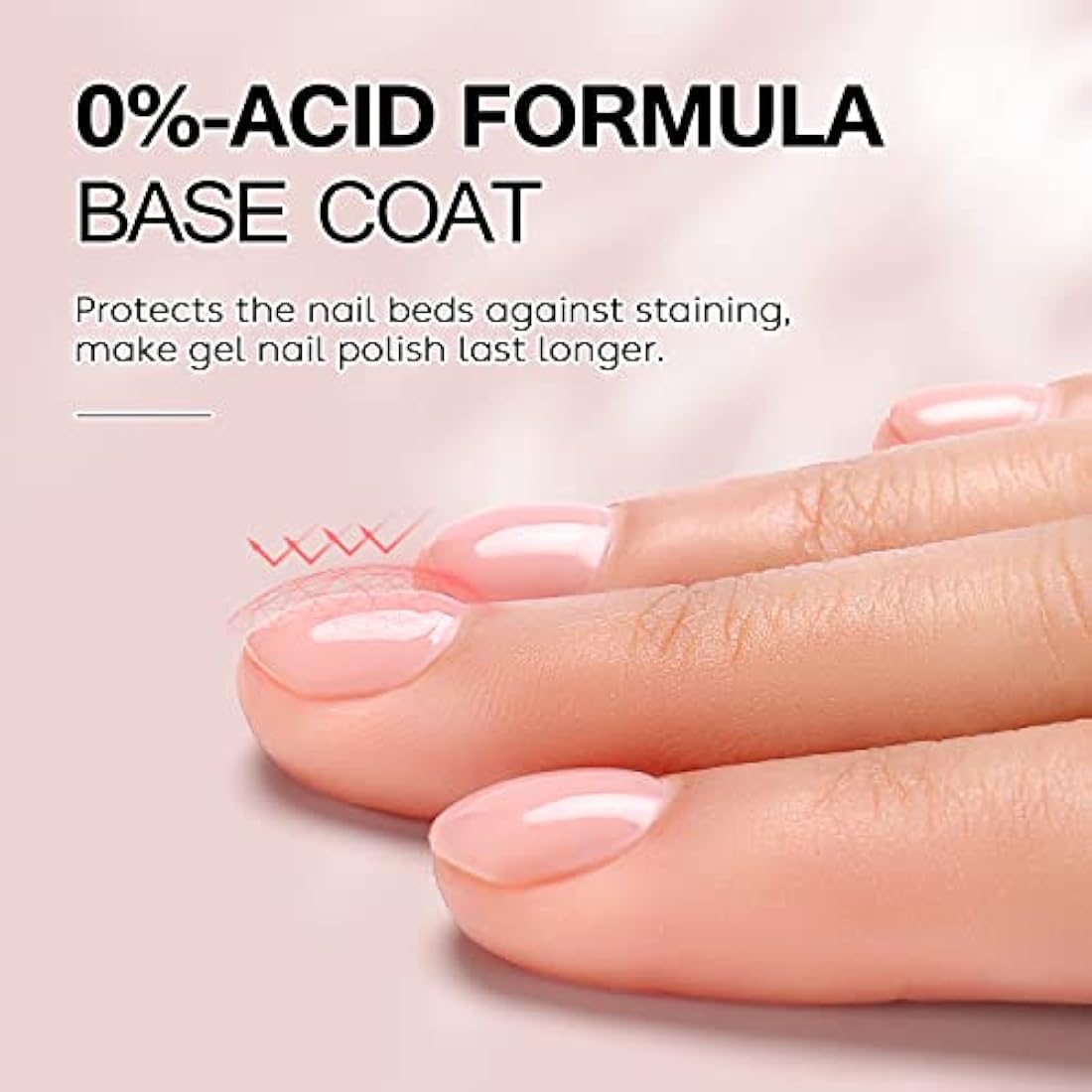 AIMEILI Base and Top Coat Gel Nail Polish Set, Shine Finish and Long Lasting, UV LED Soak Off Gel Nail Lacquer Gel Nail Polish Varnish - 2 x 15ml