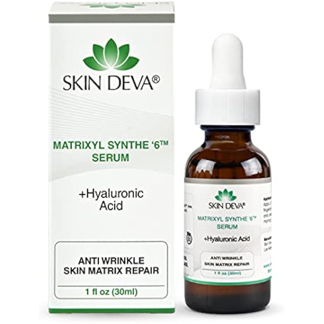 SKIN DEVA Matrixyl Synthe '6 Serum with Hyaluronic Acid - Anti-Aging with the breakthrough Matrixyl synthe’6 serum 1 oz
