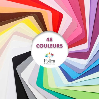 Clairefontaine - Ref 55656C - Pollen Adhesive Envelopes (Pack of 20) - C6 Sized, 120gsm Paper, Printer-Compatible, Acid Free, Adhesive Strip for Easy Seal - hydrangea Pink