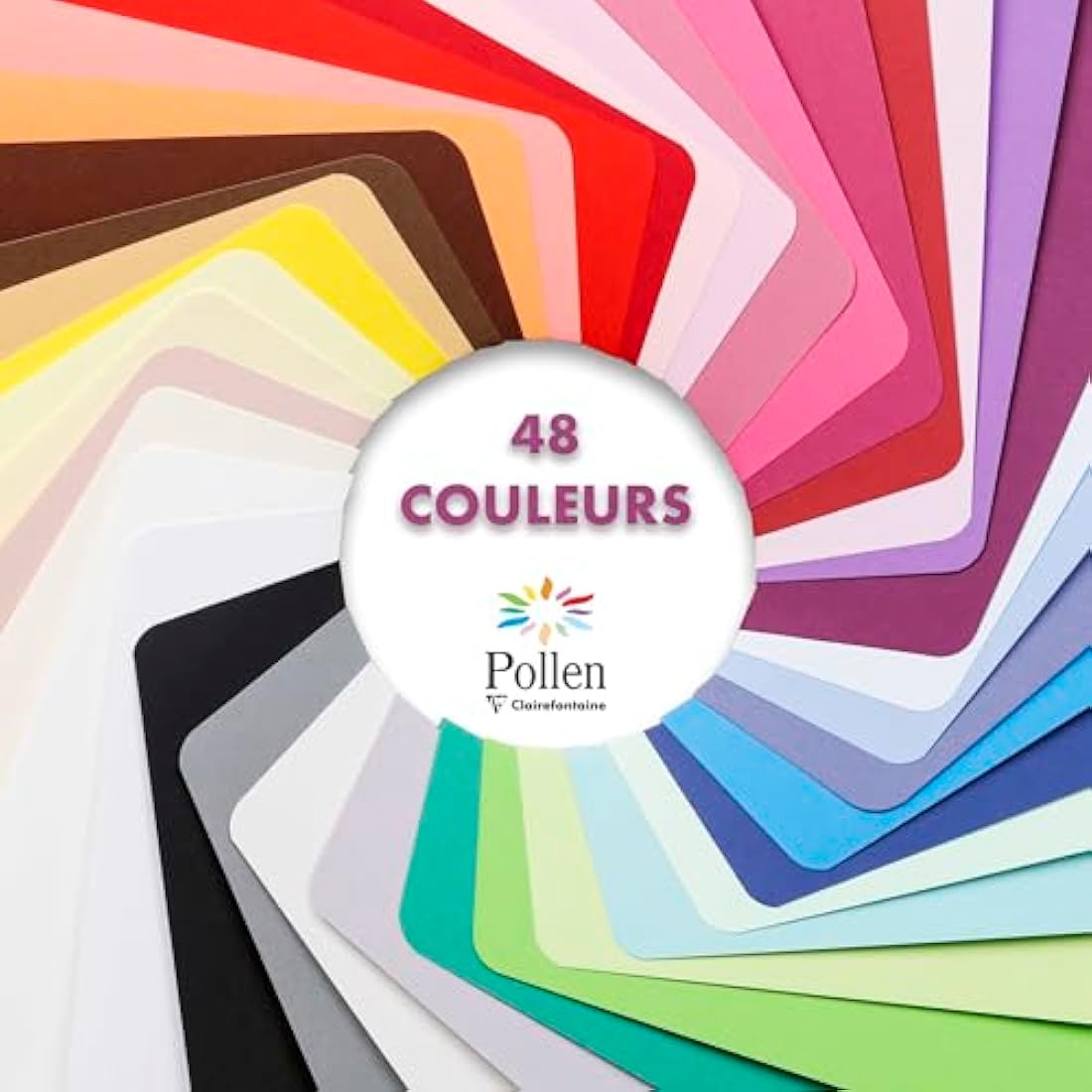 Clairefontaine - Ref 50088C - Pollen Iridescent Envelopes (Pack of 20) - 140 x 140mm in Size, 120gsm Paper, Suitable for Use with Inkjet or Laser Printers - Gold