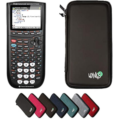 CALCUSO Basic Set Black with Graphing Calculator TI-82 Advanced Python Edition