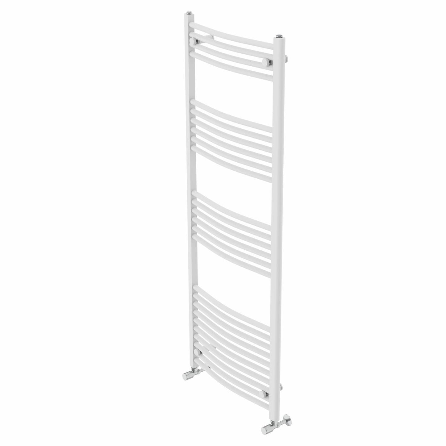 Warmehaus Curved Bathroom Heated Towel Rail Radiator White 1600x600mm