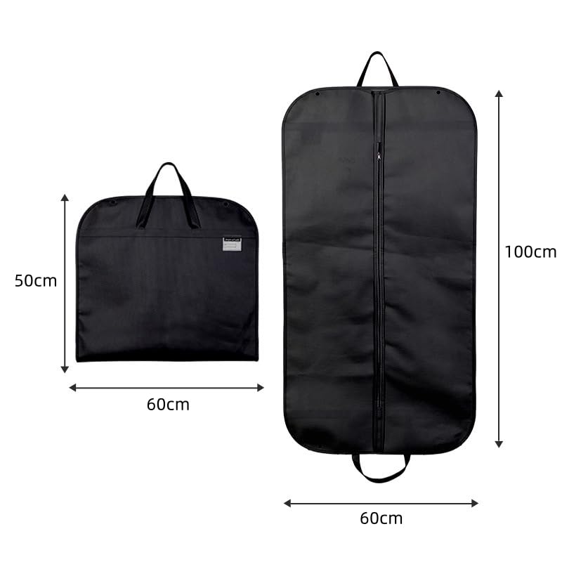 40" Clothes Carrier Suit Carrier Travel Bag Zipped Foldover Breathable Multi-Use Garment Cover Clothes Suit Tuxedos Dresses Coats Carrier Carry