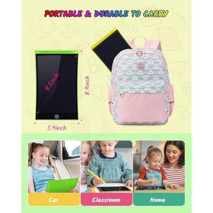 TECJOE 2 Pack LCD Writing Tablet, 8.5 Inch Colorful Doodle Board Drawing Tablet for Kids, Erasable Reusable Writing Drawing Pad, Learning Toys Gifts for 3 4 5 6 Years Old Boys and Girls Toddlers