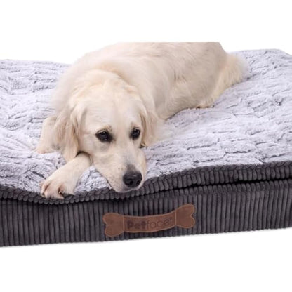 Petface Ultimate Luxury Memory Foam Bed,Grey,Medium