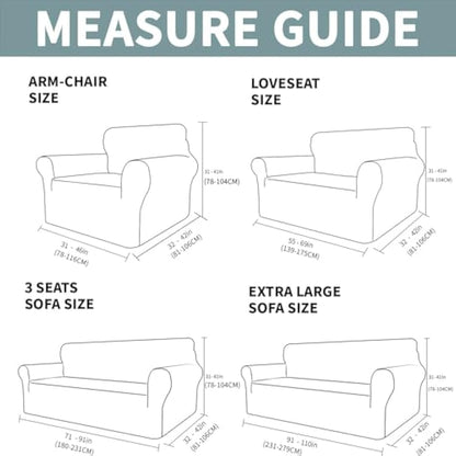 XINEAGE 1 Piece Velvet Couch Covers for 3 Cushion Couch Living Room High Stretch Sofa Cover Pets Dogs Friendly Anti Slip Thickened Slipcovers Furniture Protector (3 Seater, Stone Blue)